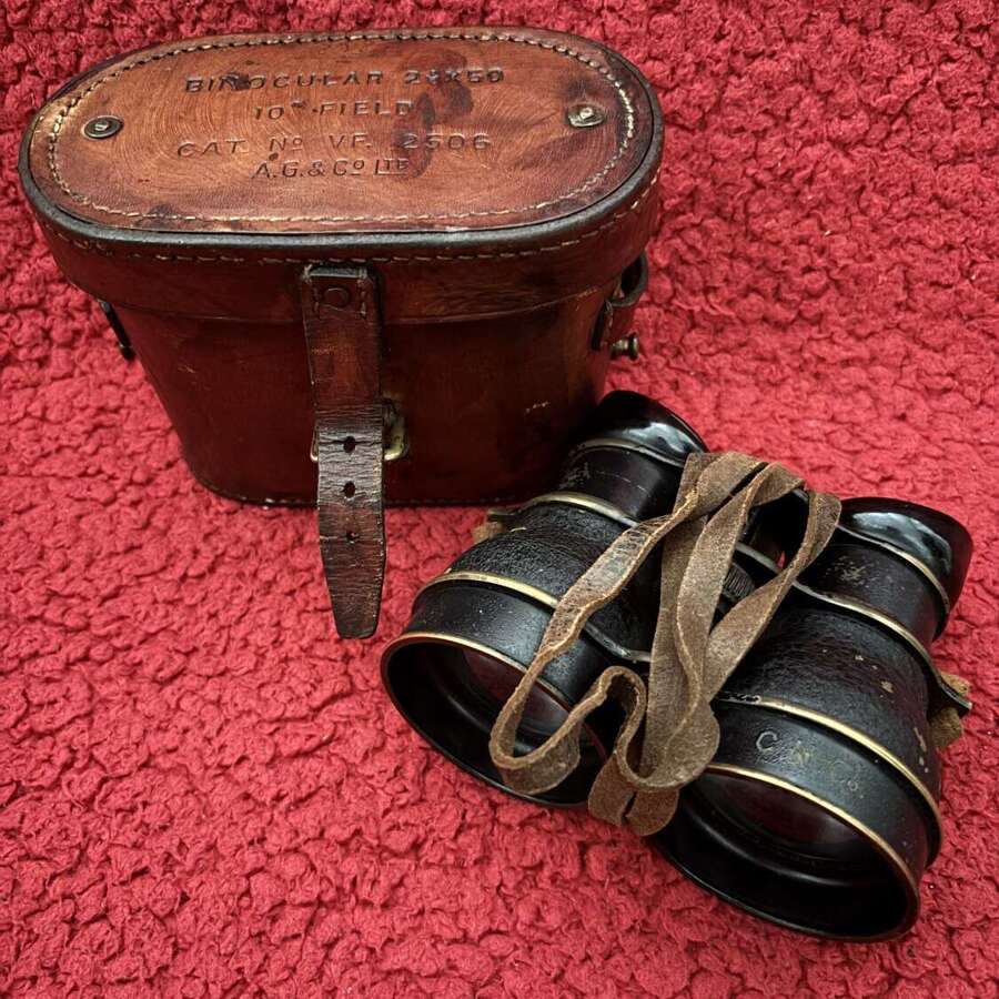 WW2 British Commando/ Airborne Binoculars in Orginal Case