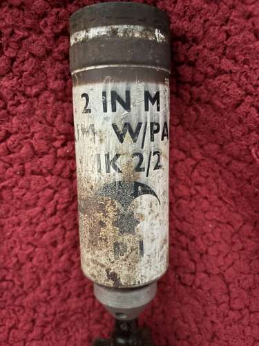 Post War British 2 inch Mortar Illumination Round - Inert - Dated 1965