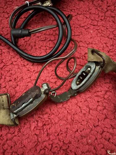 WW2 British Radio Headset and Throat Mic