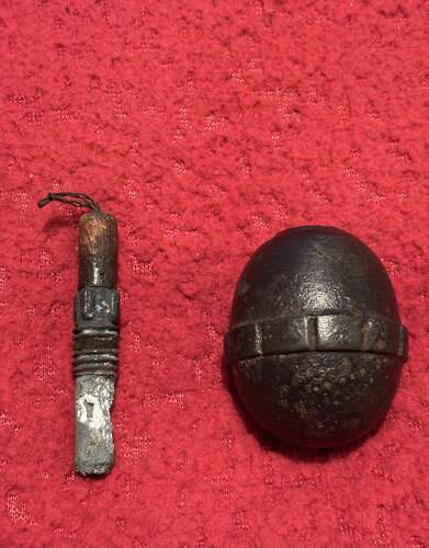 WW1 German Model 17 'Egg' Grenade