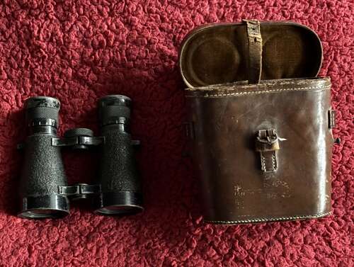 WW1 Imperial German Mod. 08 Infantry Binocular with WW2 British Case