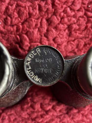 WW1 Imperial German Mod. 08 Infantry Binocular with WW2 British Case